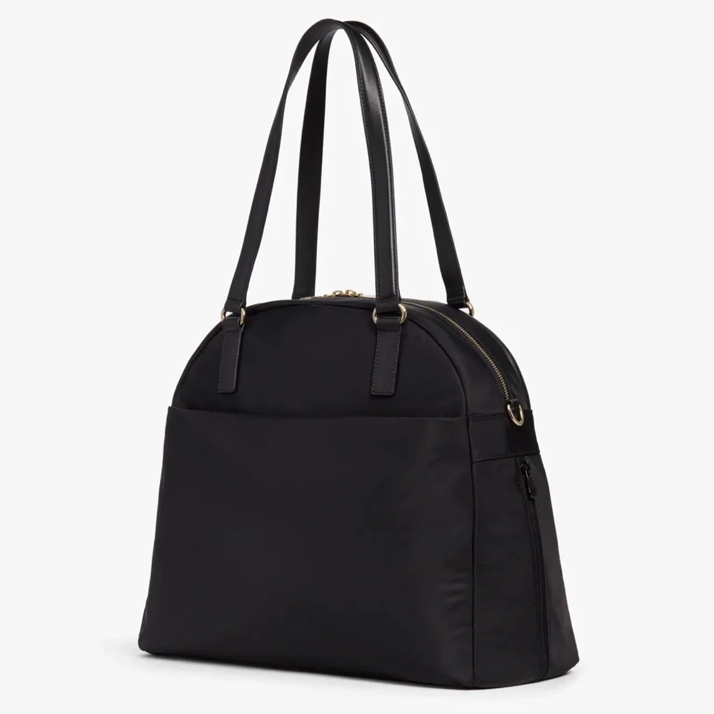 LO and Sons OG2 Travel bag Large black with silver interior laptop personal item